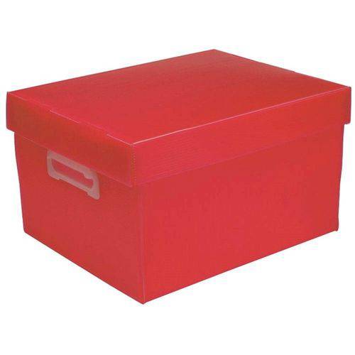 Caixa Organizadora The Best Box Exg Vermelho Claro Polibras