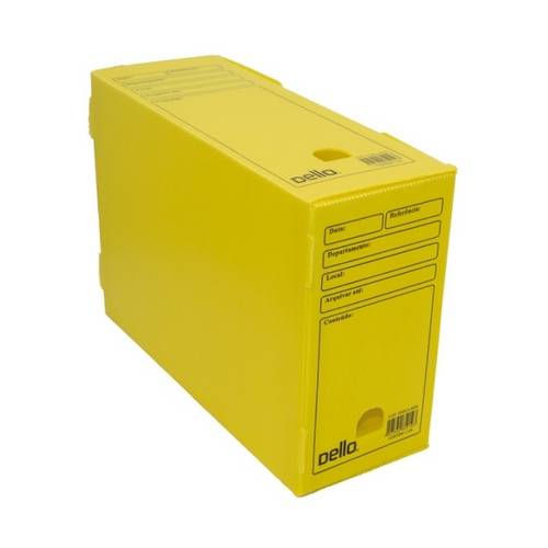 Caixa P/ Arquivo Morto Amarelo - Dello
