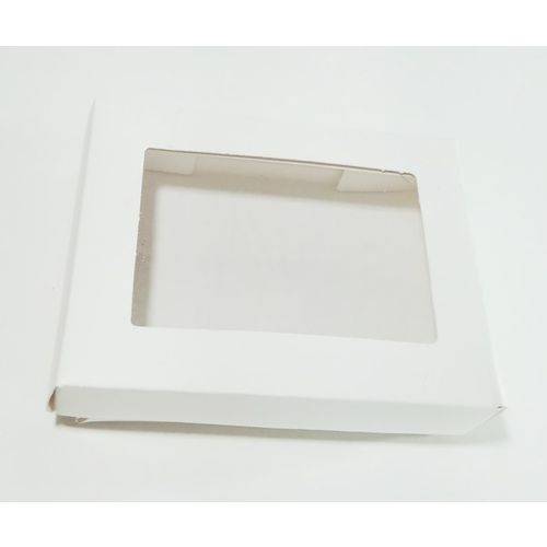 Caixa para Lembrancinha 11x8x4,5 Branca Visor PVC - com 20