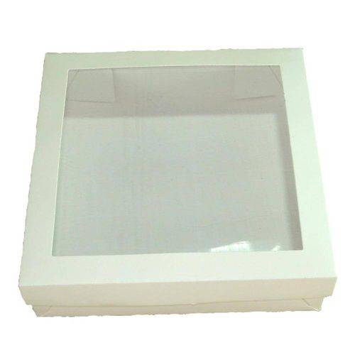 Caixa para Lembrancinhas, Presentes 15,5x15,5x4 Branco Kit com 10