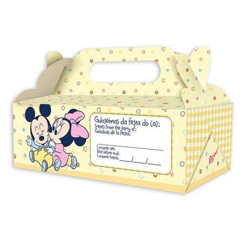 Caixa para Viagem Disney Baby C/ 04 Unidades