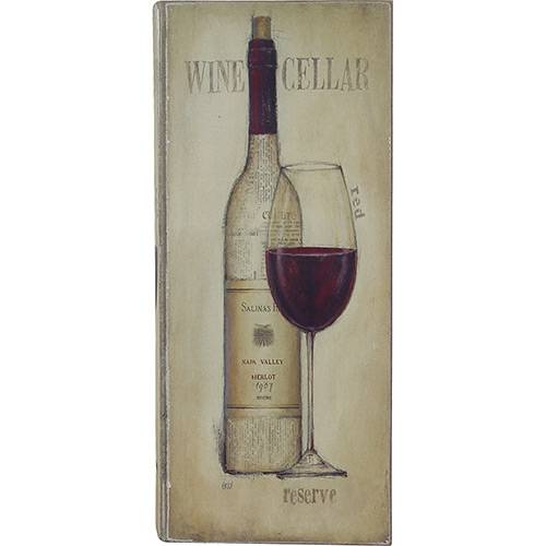 Caixa para Vinho MDF BooK Wine 1 Garrafa Bege - Oldway