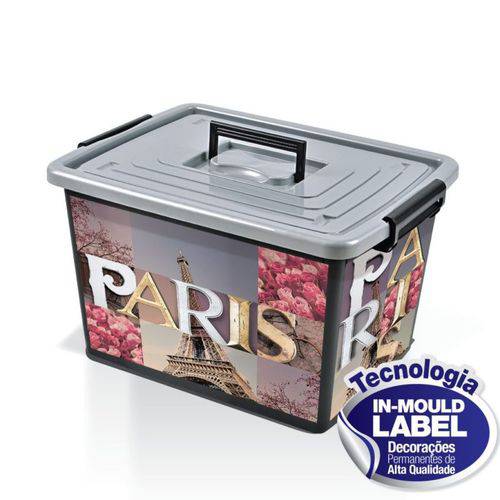 Caixa Plástica Organizadora Container Paris 50 Litros