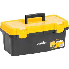 Caixa Plástica P/ Ferramentas 3 Compartimentos e Bandeja CPV0405 - Vonder