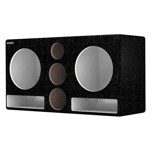 Caixa Premier Audio Dutada Trio Evolution Pigmentada para 2 Alto-Falantes de 12, 2 Cornetas e 1 St