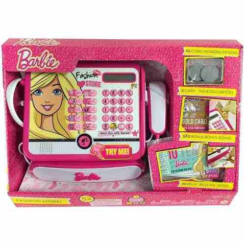Caixa Registradora da Barbie com Calculadora de Verdade
