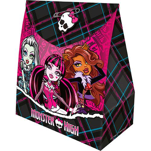 Caixa Surpresa Grande Monster High Kids com 8 Unidades Regina Festas