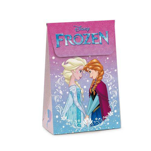 Caixa Trapezio P/presente Frozen Disney 12x6cm C/10