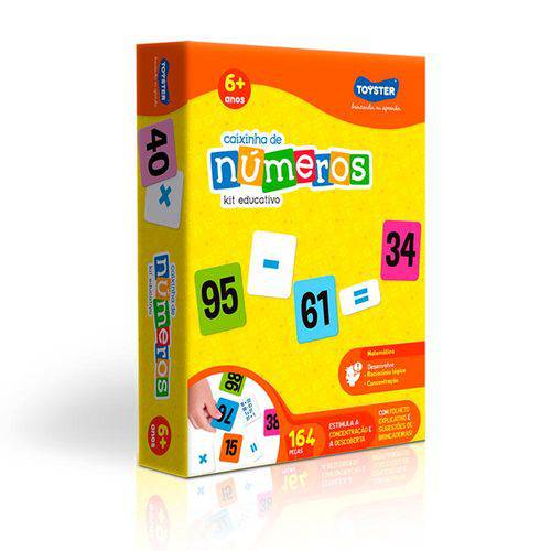 Caixinha de Números Kit Educativo Toyster