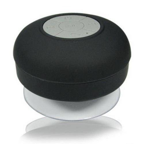 Caixinha de Som Speaker Bluetooth Prova Dagua Chuveiro Banheiro Cor Preta