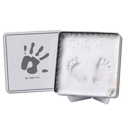 Caixinha Primeira Lembrança Massa de Modelar Magic Box White & Grey - Baby Art