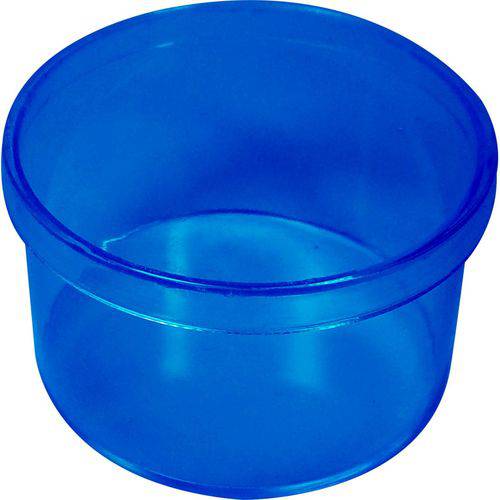 Caixinha Redonda 6x4 - 10 Unid - Azul Transparente