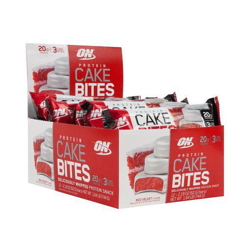 Cake Bites (Cx C/12 Un) Red Velvet - Optimum Nutrition
