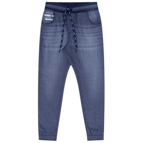 Calça Azul Jeans com Cordão - 1