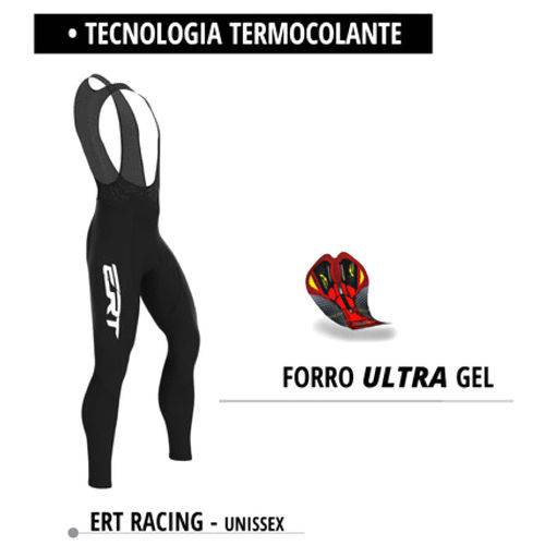 Calça Bretelle Elite Racing Forro Gel Ert Ciclismo Mtb Speed