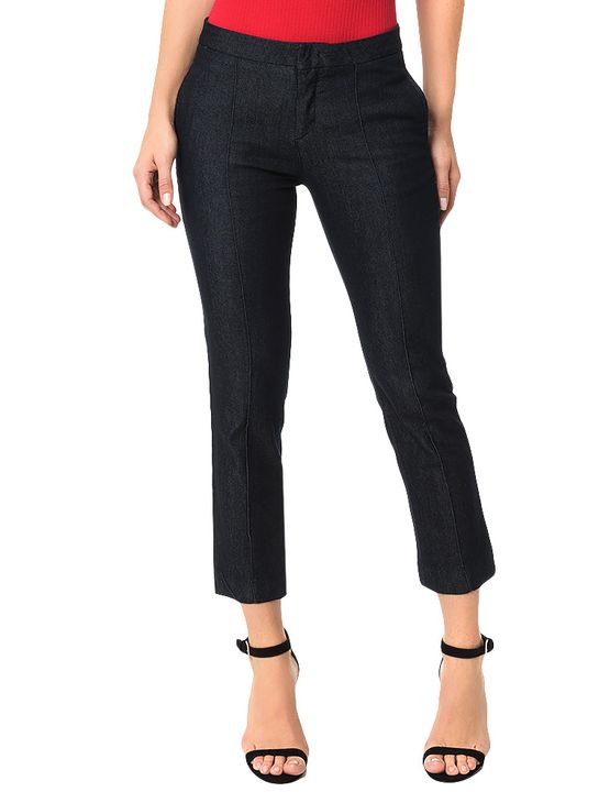 Calça Calvin Klein Jeans 5 Pockets Straight High Azul Marinho - 40