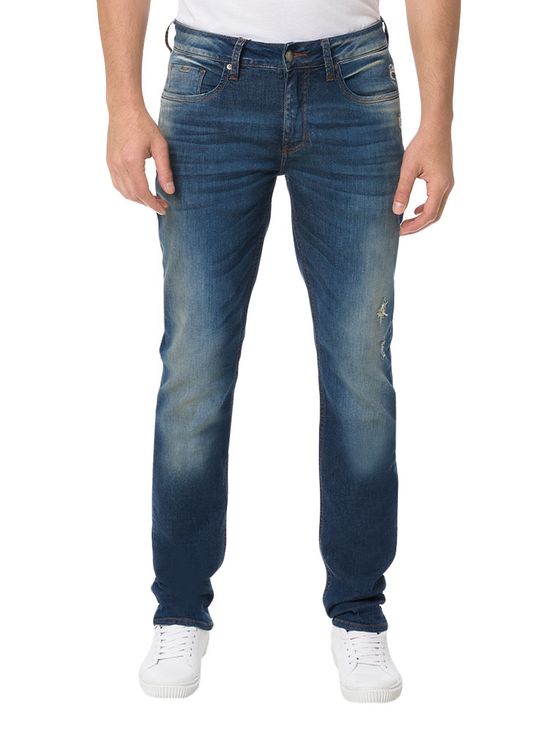 Calça Calvin Klein Jeans 5 Pockets Super Skinny Azul Médio - 38