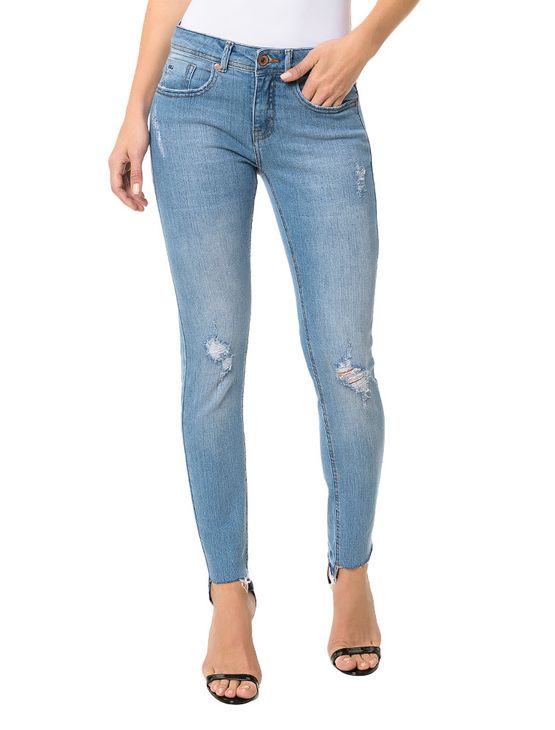 Calça Calvin Klein Jeans Five Pockets Jegging Azul Claro - 38