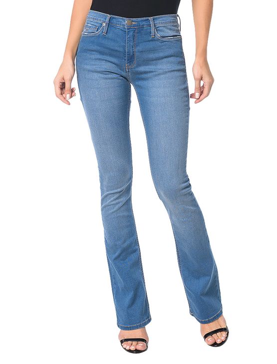 Calça Calvin Klein Jeans Five Pockets RCKR Kick Azul Médio - 46