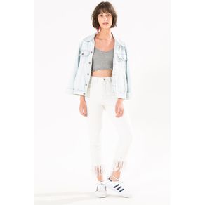 Calca Cropped Delave Franjas Nd Jeans - 34