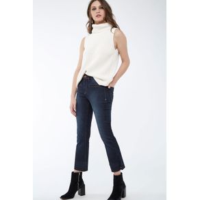 Calca Cropped Flare Jeans - 34