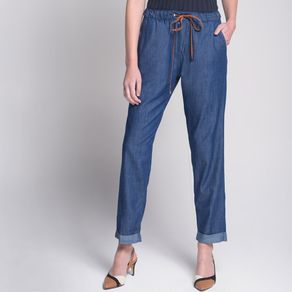 Calça em Jeans Pijama Cori - 38