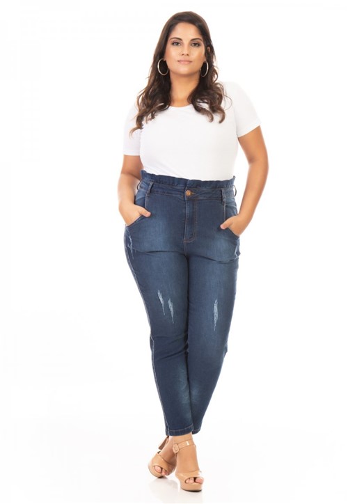 Calça Feminina Jeans Clochard Plus Size