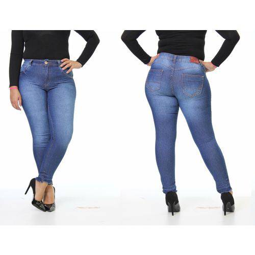 Calça Feminina Jeans Plus Size Mid Biotipo 23427