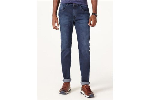 Calça Jeans Barcelona Pespontos - Azul - 50