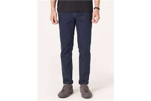 Calça Jeans Blue Black com Detalhe - Azul - 38