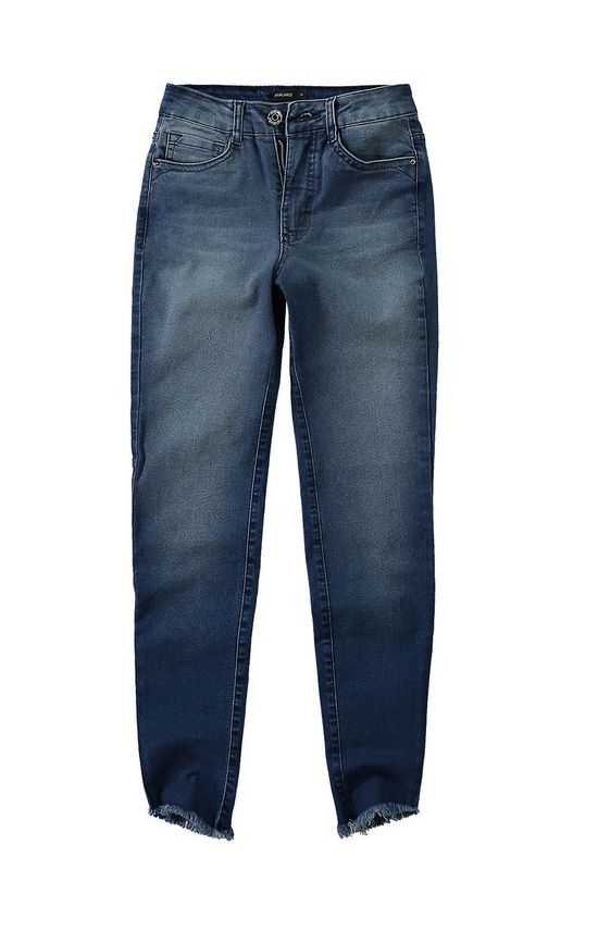 Calça Jeans Cigarrete Cintura Média Malwee Azul Escuro - 42