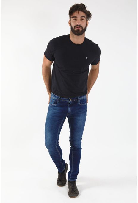 Calça Jeans Comf Skinny Lifestyle Single CALCA JEANS COMF SKINNY LIFESTYLE SINGL 46 NEVOEIRO