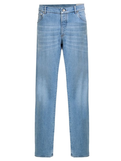 Calça Jeans de Algodão Azul Tamanho 50