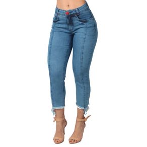 Calça Jeans Edex Feminina Capri Modeladora 36