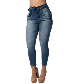 Calça Jeans Edex Feminina Cropped Clochard 36