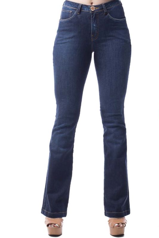 Calça Jeans Eventual Skinny Azul Escuro Tam. 36