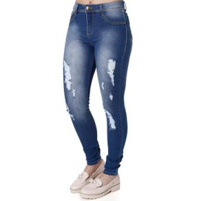 Calça Jeans Feminina Azul 46