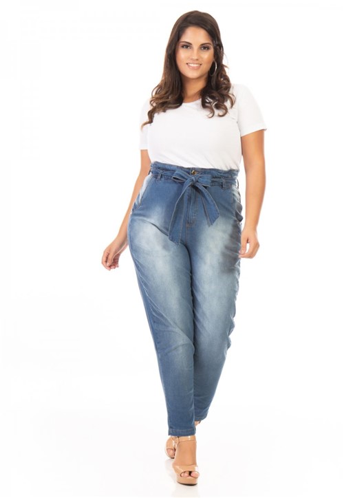 Calça Jeans Feminina Clochard Plus Size