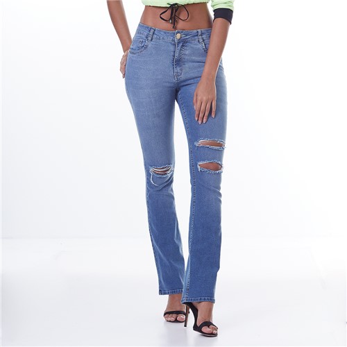 Calça Jeans Feminina Comfort Blue - 38