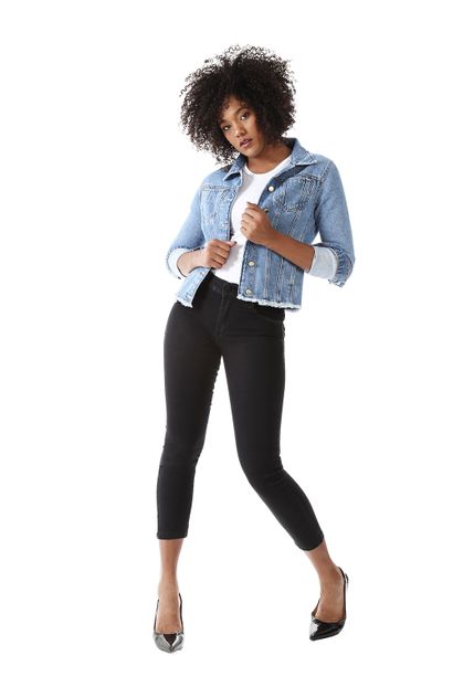 Calça Jeans Feminina Cropped Push Up - 259167 36