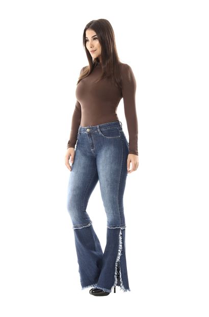 Calça Jeans Feminina Flare - 254976 38