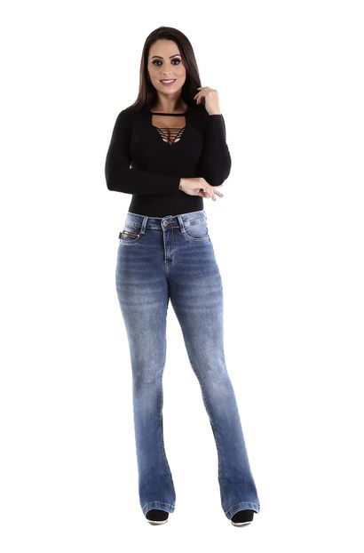Calça Jeans Feminina Flare - 259947 36