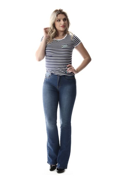 Calça Jeans Feminina Flare Super Lipo - 257628 36