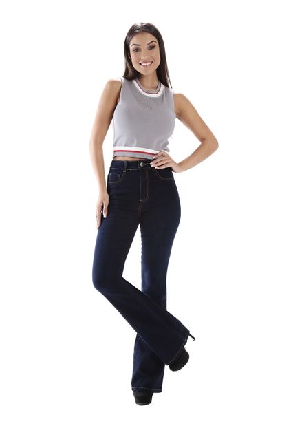 Calça Jeans Feminina Flare Super Lipo - 258923 36