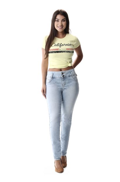 Calça Jeans Feminina Legging Modela Bumbum - 257612 36