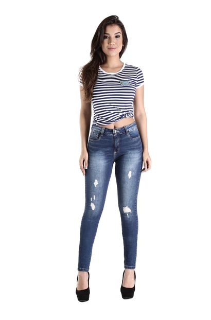 Calça Jeans Feminina Skinny Compressora - 260001 36