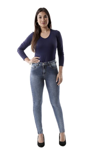 Calça Jeans Feminina Skinny Compressora - 260777 36