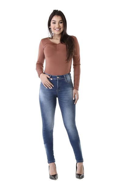 Calça Jeans Feminina Skinny Compressora - 261163 36