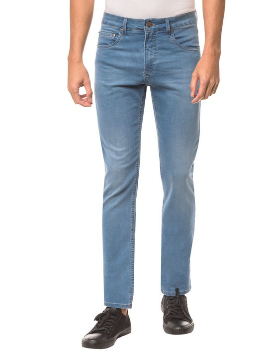 Calça Jeans Five Pockets Ckj 026 Slim - Azul Médio - 36
