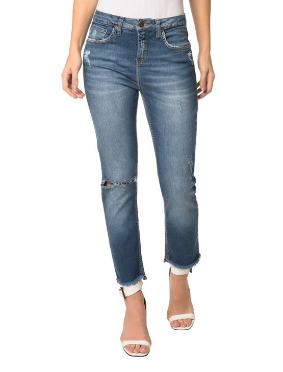 Calça Jeans Five Pockets High Rise Slim - 38